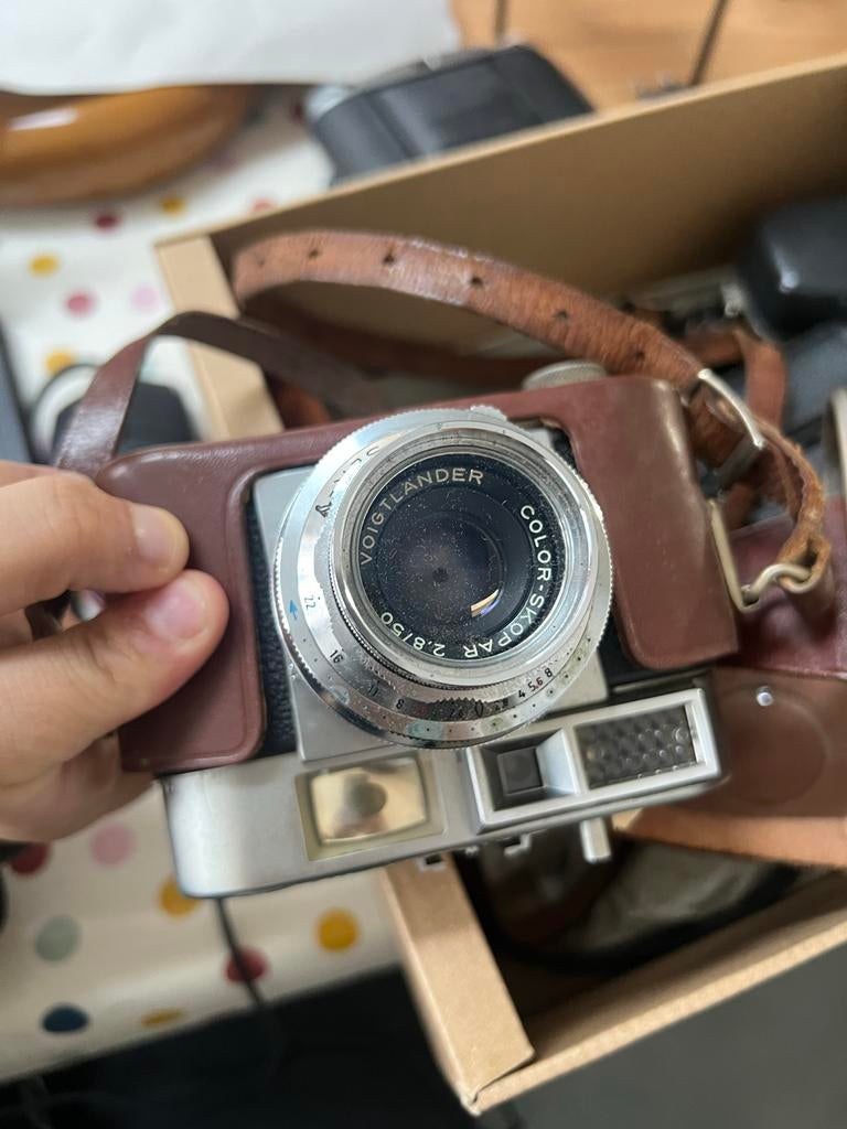 Voigtländer Vitomatic IIa met Color-Skopar 2.8/50 lens, Ophalen of Verzenden, Gebruikt, Compact, Overige Merken