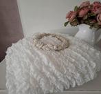 Prachtige witte  sprei/plaid/bouti, Ophalen of Verzenden