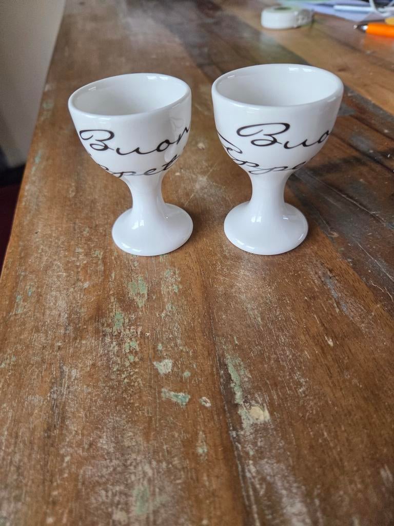 Riviera Maison eierdopjes Buon Appetito, Huis en Inrichting, Keuken | Servies, Ophalen of Verzenden