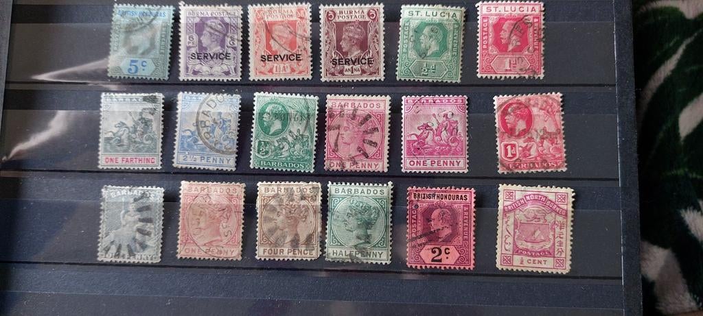 Britse koloniën, Postzegels en Munten, Ophalen of Verzenden, Gestempeld, Midden-Amerika
