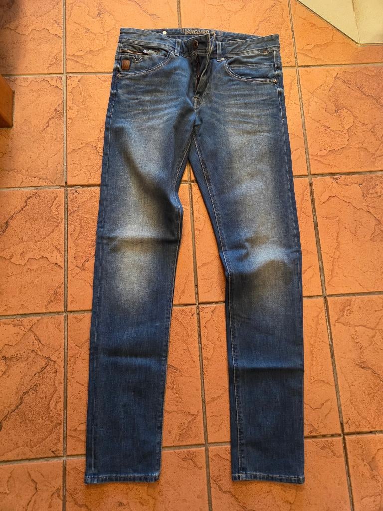 Vanguard V850 Rider Slim Fit W32/L34 middenblauw heren, Blauw, W32 (confectie 46) of kleiner, Ophalen of Verzenden, Zo goed als nieuw