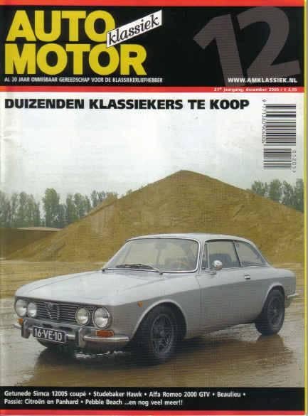 AMK 12 2005 : Alfa Romeo 2000 GTV - Simca 1200 S Coupe, Ophalen of Verzenden, Gelezen, Algemeen