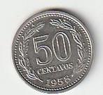 50  cent  1958  Argentinië. km. 56, Ophalen of Verzenden, Noord-Amerika, Losse munt