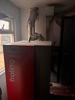 Froling Peco 25kW pelletkachel met buffervat en zonnecollect, Doe-het-zelf en Verbouw, Ophalen, Gebruikt, 800 watt of meer, Kachel