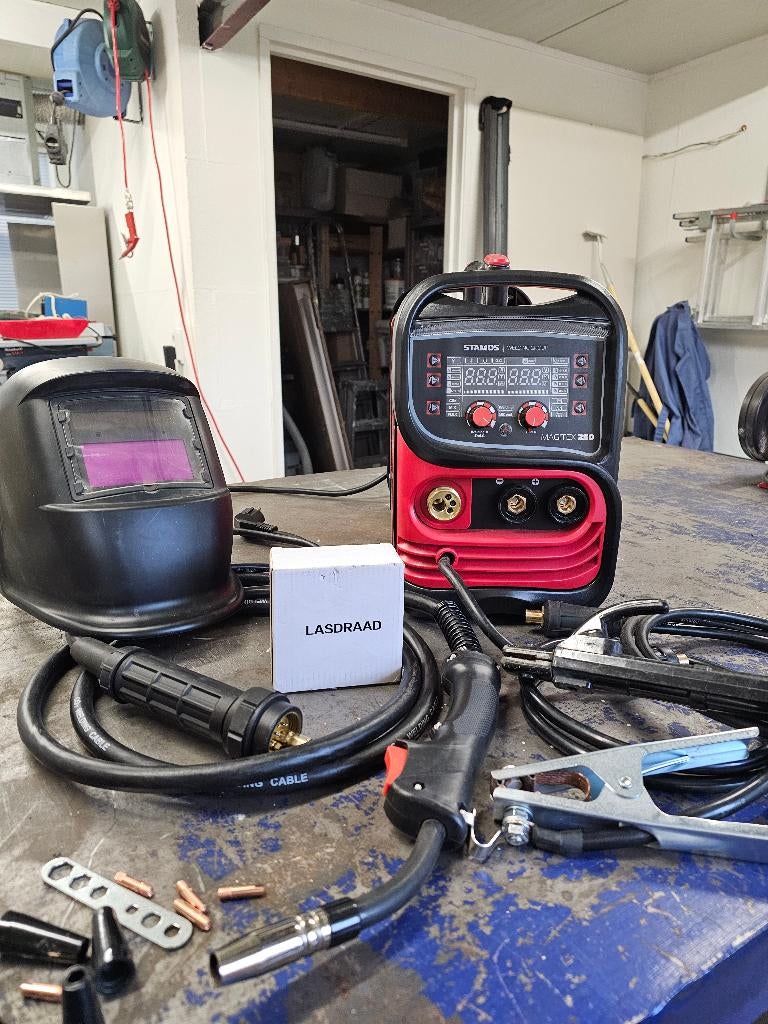 Lasapparaat Stamos Magitx 250, multi-proces., Ophalen, Zo goed als nieuw, 150 tot 250 ampère, Inverter