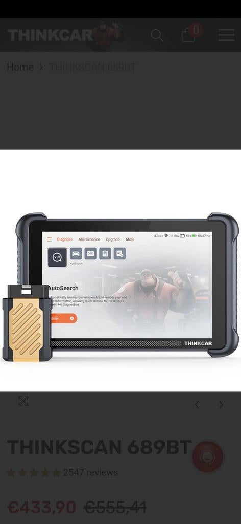 Voertuig uitlezen met Thinkscan 689BT diagnoseapparaat, Ophalen