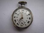 Zilveren zakhorloge, Sieraden, Tassen en Uiterlijk, Horloges | Antiek, Overige merken, Zakhorloge, 1900 tot 1930, Ophalen of Verzenden