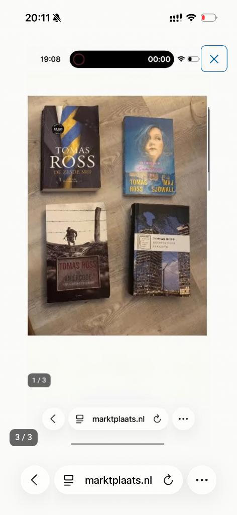 13 boeken Nederlands beste thriller schrijver, Ophalen of Verzenden, Zo goed als nieuw, Tomas Ross, Nederland