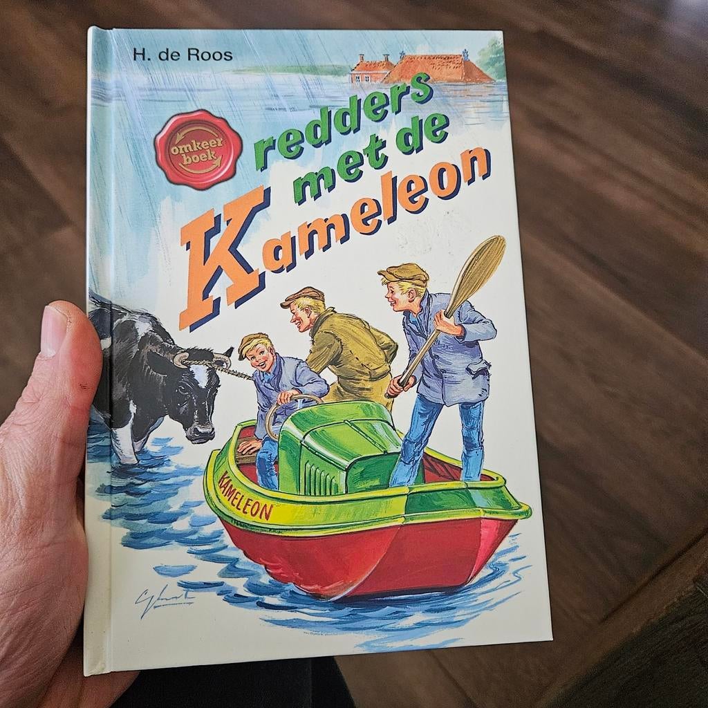 Redders met de Kameleon - H. de Roos (Omkeerboek), Ophalen of Verzenden, Gelezen, H. de Roos, Fictie algemeen