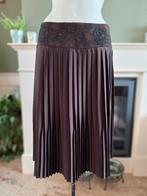 Sonia Bogner bruine plissé rok M 38 winter, Maat 38/40 (M), Bruin, Verzenden, Bogner