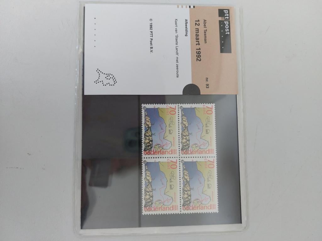 Postzegels Abel Tasman 1992 - PTT Post, Ophalen of Verzenden, Na 1940, Postfris