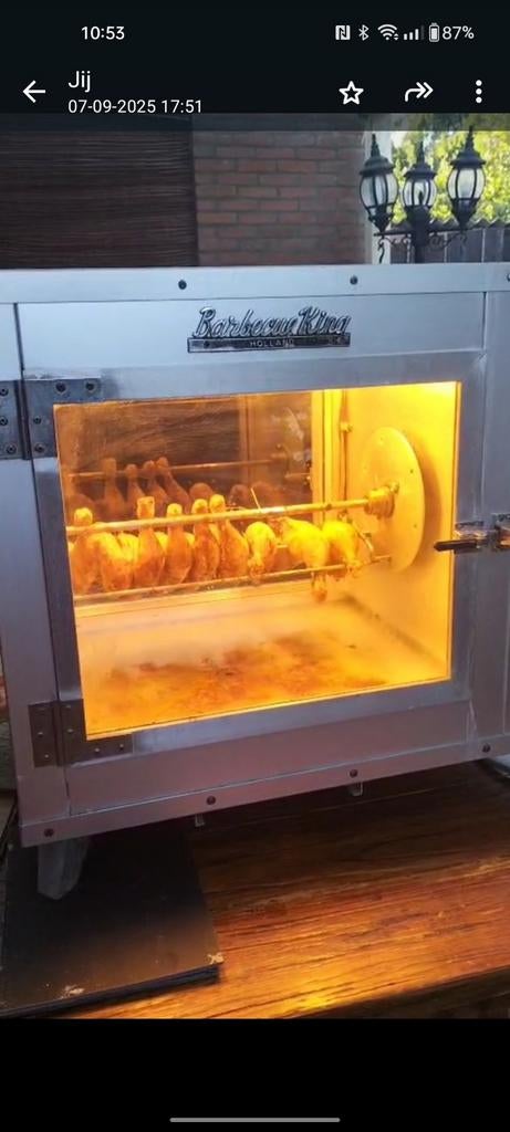 Professionele kippengrill voor 27 bouten of 12 kippen, Ophalen of Verzenden