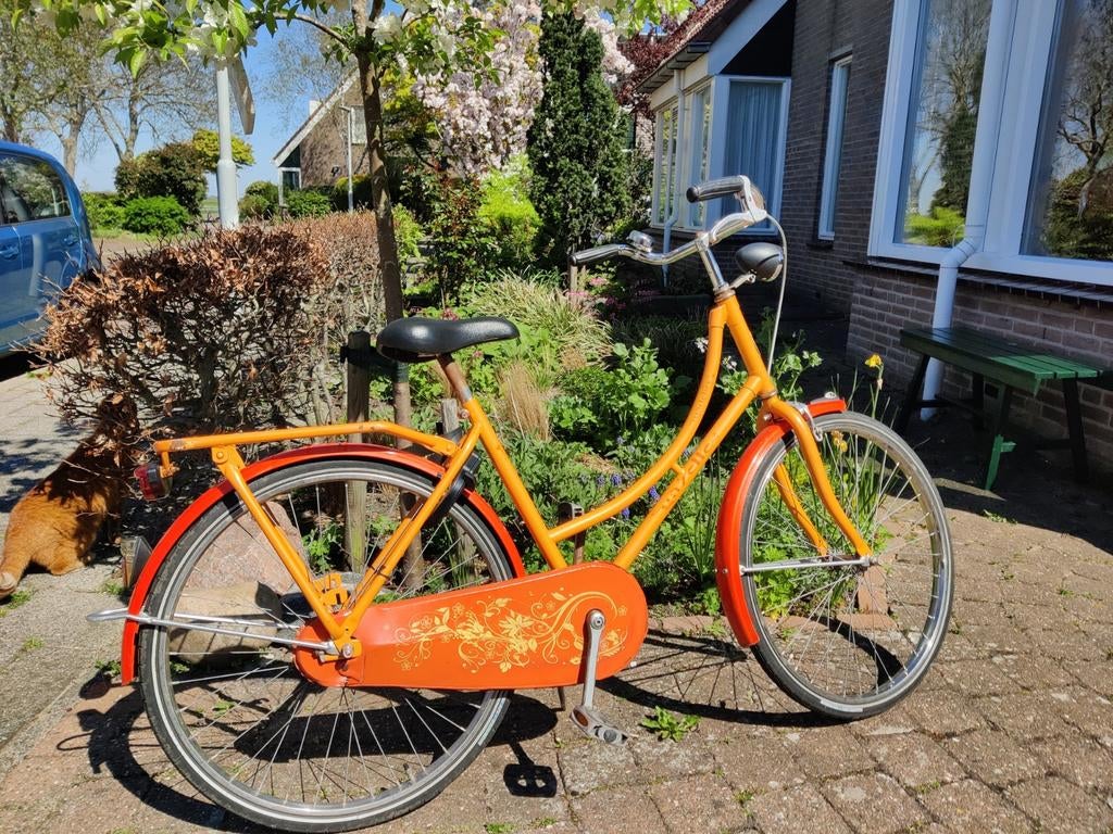 Oranje Gazelle Madelief 24 inch kinderfiets, Fietsen en Brommers, Ophalen, Terugtraprem, Handrem, Gazelle