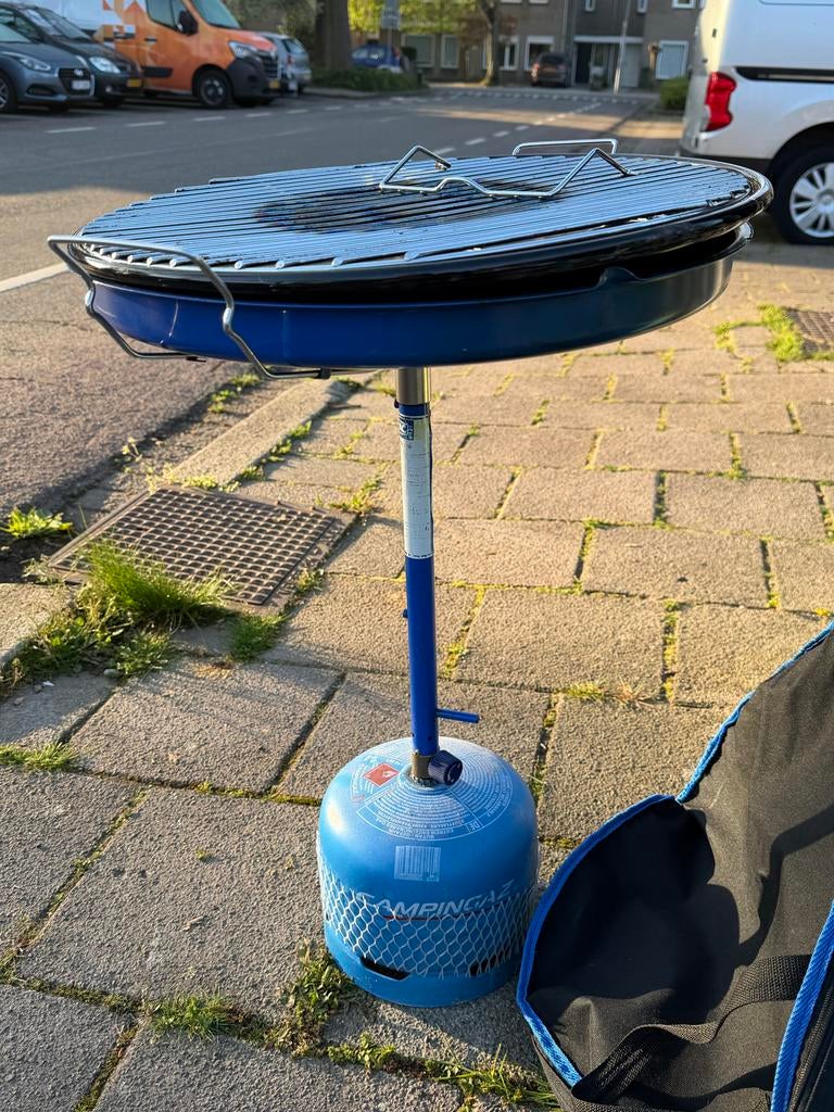 Skottelbraai met gasfles, Ophalen, Gebruikt