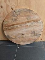 Rond blad voor bijzettafel - 57cm, Doe-het-zelf en Verbouw, Hout en Planken, Ophalen of Verzenden, Gebruikt, Overige houtsoorten