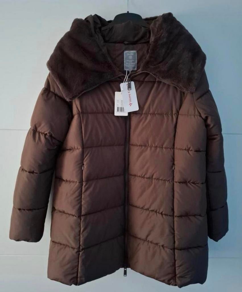 Nieuwe bruine winterjas met fauxfur kraag Geisha maat 44, Kleding | Dames, Jassen | Winter, Maat 42/44 (L), Nieuw, Ophalen of Verzenden