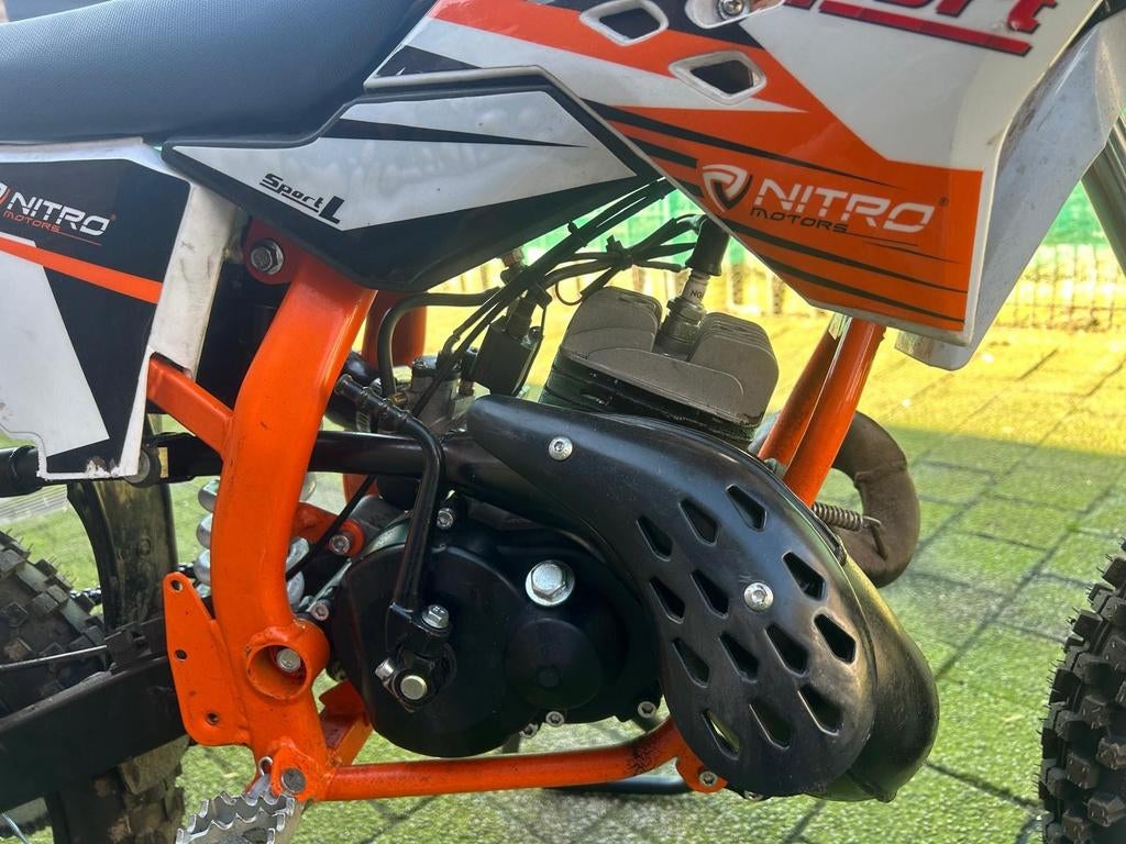 50cc Nitro Crossmotor Automaat - Zo goed als nieuw, Fietsen en Brommers, Ophalen, Zo goed als nieuw, Overige merken