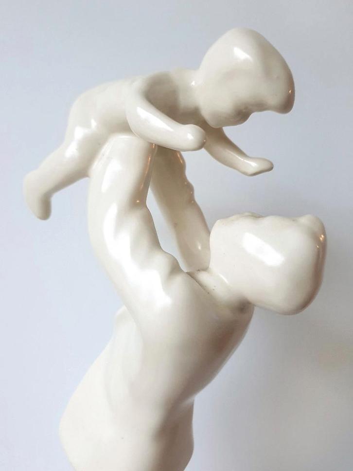 Zuid Holland Plateel Plastiek Beeld 26,5cm bookpiece, Antiek en Kunst, Antiek | Keramiek en Aardewerk, Ophalen of Verzenden