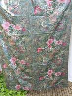 Gordijn gevoerd KOBE groen bloemen 75 x 235 cm, Gebruikt, 200 cm of meer, Groen, 50 tot 100 cm