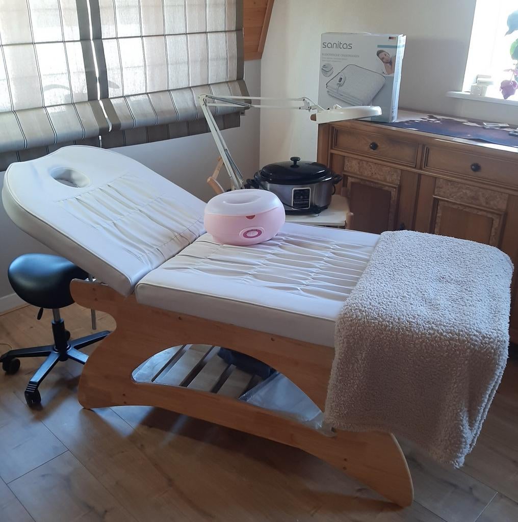 Houten massage tafel, Ophalen of Verzenden, Gebruikt