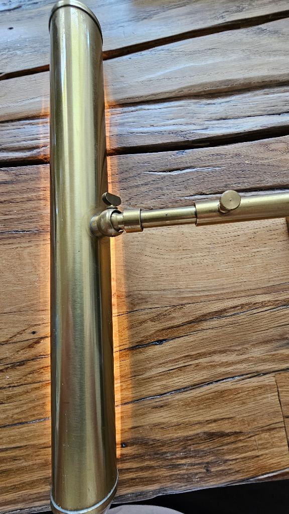 Schilderijlamp messing schilderijlampje met smd ledstrips, Huis en Inrichting, Ophalen of Verzenden, Gebruikt, Metaal