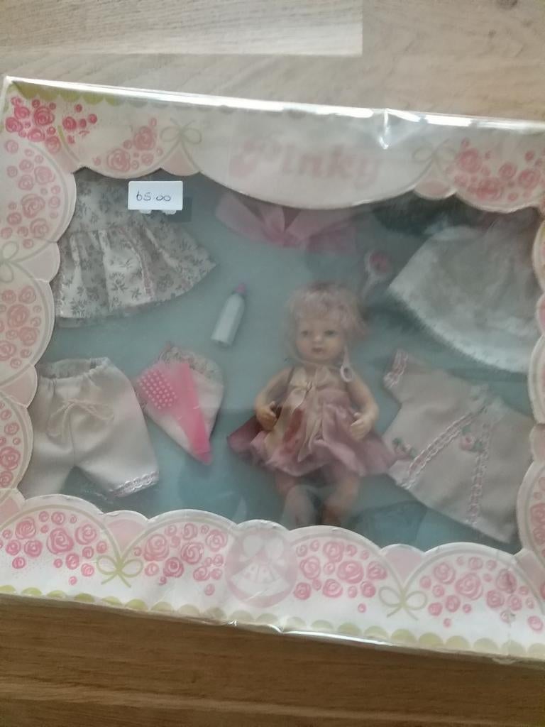 Antiek poppetje in doos., Antiek en Kunst, Antiek | Speelgoed, Ophalen of Verzenden