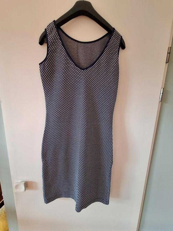 Kyra & Co jurk maat S - donkerblauw - stevige kwaliteit, Kleding | Dames, Jurken, Zo goed als nieuw, Maat 38/40 (M), Blauw, Knielengte