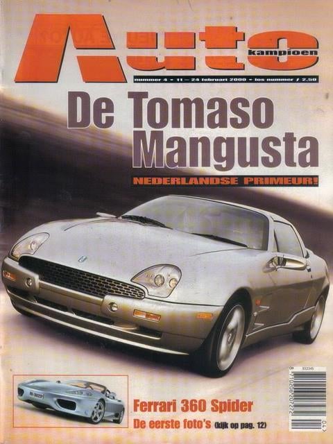 Autokampioen 4 2000 : Mercedes Benz CL55 AMG - Ferrari 360, Boeken, Auto's | Folders en Tijdschriften, Ophalen of Verzenden, Gelezen