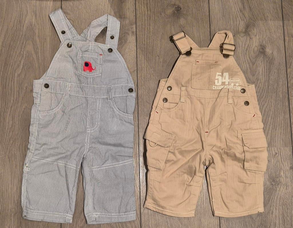 Tuinbroekjes maat 62, Kinderen en Baby's, Babykleding | Maat 62, Ophalen of Verzenden, Gebruikt, Jongetje of Meisje, Broekje