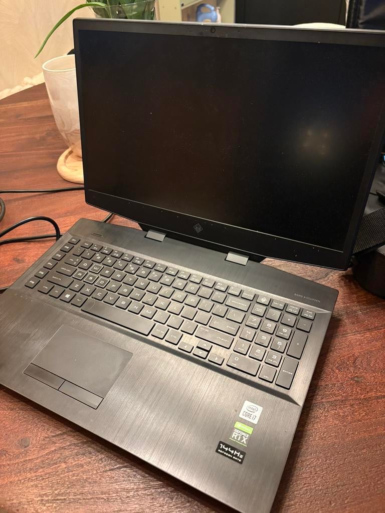 HP omen 17  NVIDIA GeForce RTX 2060 Gaming laptop, Computers en Software, Windows Laptops, Ophalen, Met videokaart, Qwerty, Zo goed als nieuw