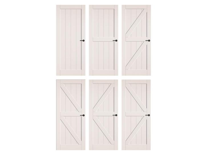 Binnendeur Borger - Witte barndeur - Landelijke deur - NIEUW, Doe-het-zelf en Verbouw, Deuren en Horren, Nieuw, Binnendeur, Hout