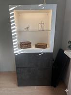 Besta kast met vitrine en lades, Huis en Inrichting, Kasten | Vitrinekasten, Ophalen, Gebruikt, 100 tot 150 cm, 50 tot 100 cm
