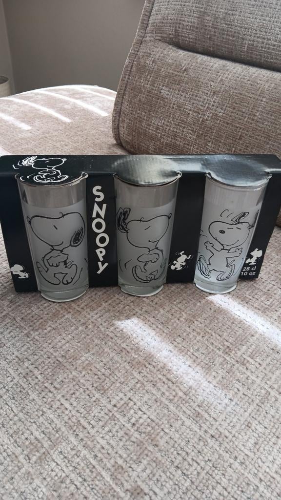 Snoopy longdrinkglazen 28cl., Verzamelen, Ophalen of Verzenden, Nieuw, Frisdrankglas
