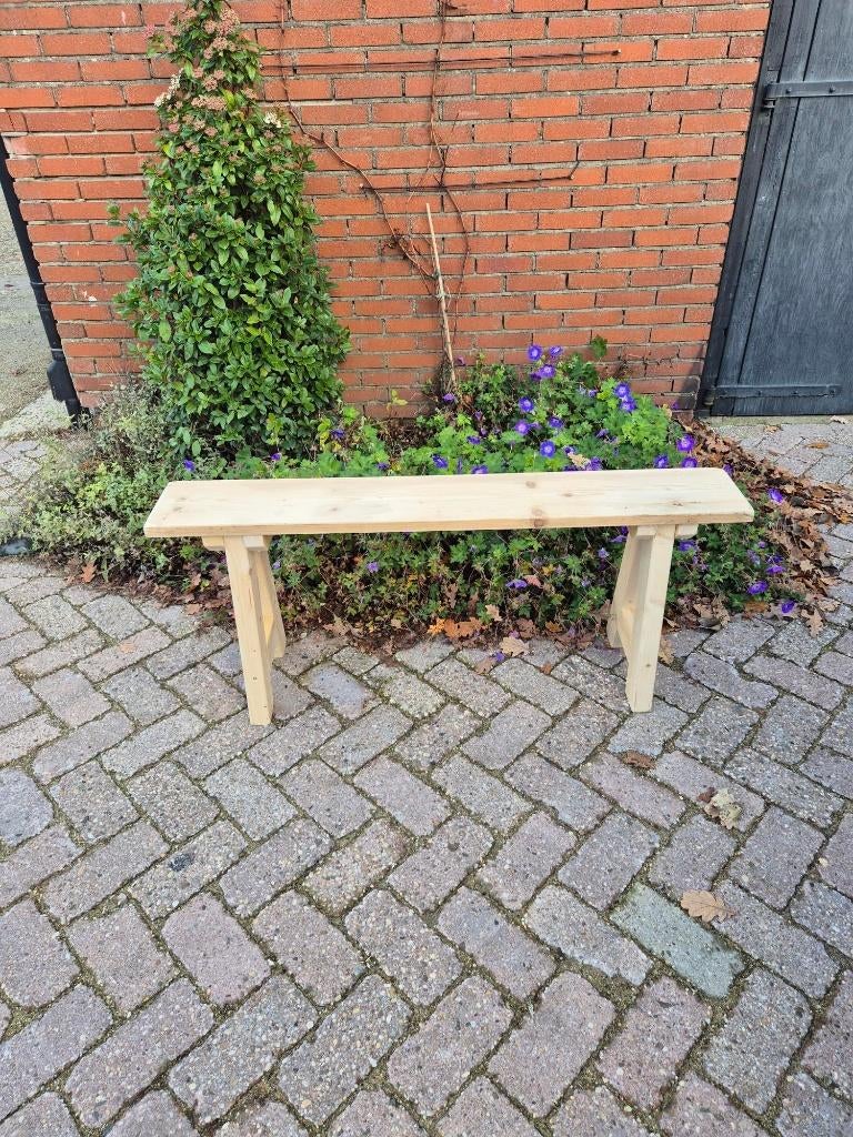Hand gemaakt bankje  120 x 20 x 49 cm ., Ophalen, Nieuw, Hout