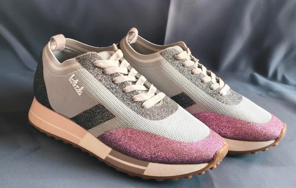 La Strada Sneakers Maat 38 - Mesh & Glitter, Kleding | Dames, Schoenen, Overige kleuren, Ophalen of Verzenden, Sneakers of Gympen