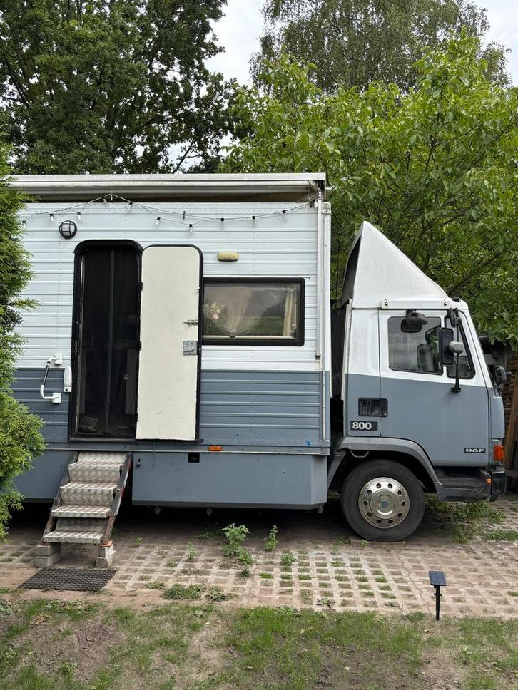 Zelfvoorzienend tiny house op wielen - DAF800 - off grid -, Caravans en Kamperen, Campers, Particulier, tot en met 4, Buscamper of Camperbus