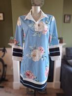 Rinascimento blauwe bloemen jurk XL, Zo goed als nieuw, Knielengte, Verzenden, Blauw