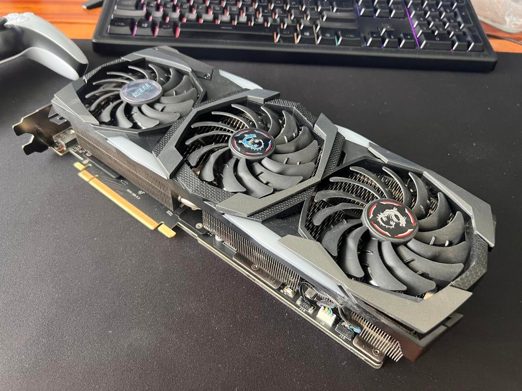 MSI GeForce RTX 2070 Super Gaming X Trio 8GB Videokaart GPU, PCI-Express 3, GDDR6, Ophalen of Verzenden, Zo goed als nieuw