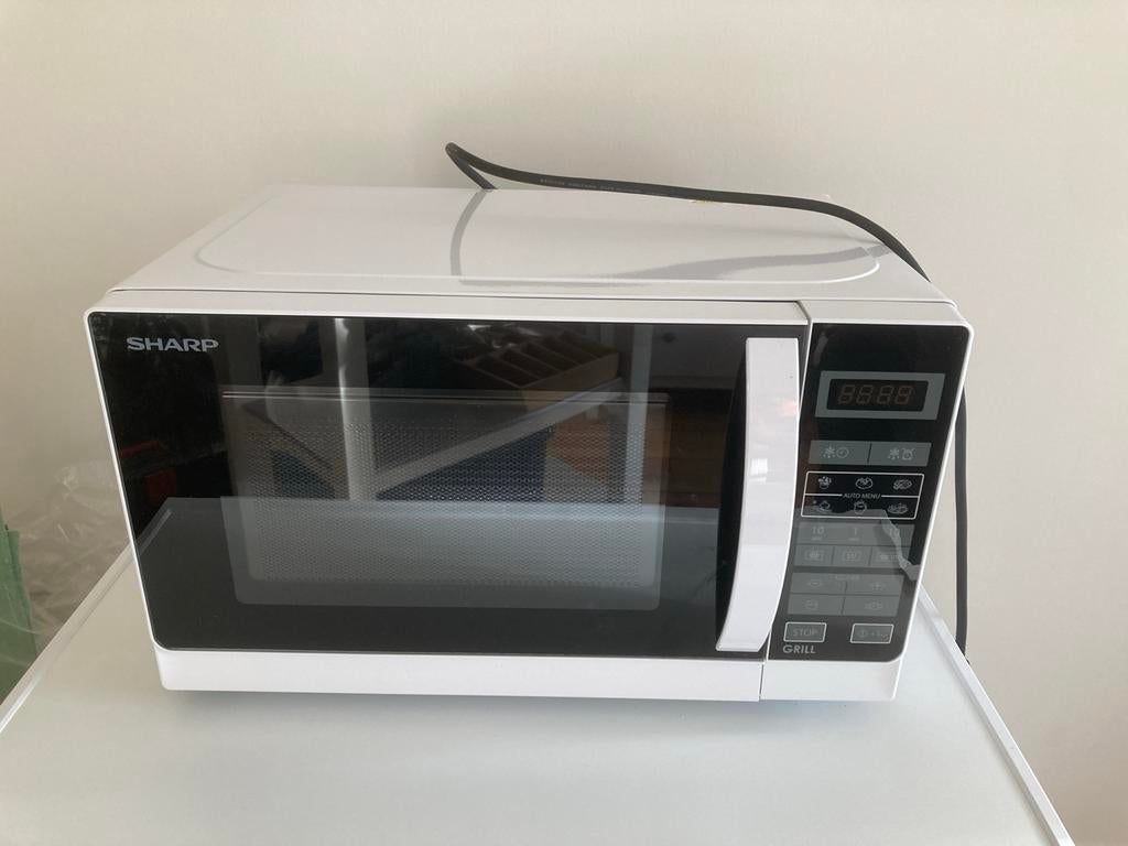 Sharp magnetron met grill nieuw, Ophalen, Grill, Draaiplateau, Vrijstaand
