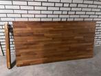 Hard houten eettafel 80x120, Ophalen, Gebruikt, 100 tot 150 cm, Eikenhout