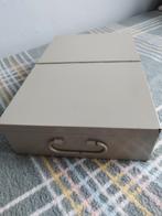 Oud bankkluisje, ca. 40 cm x 25 cm x 8,5 cm, Ophalen of Verzenden