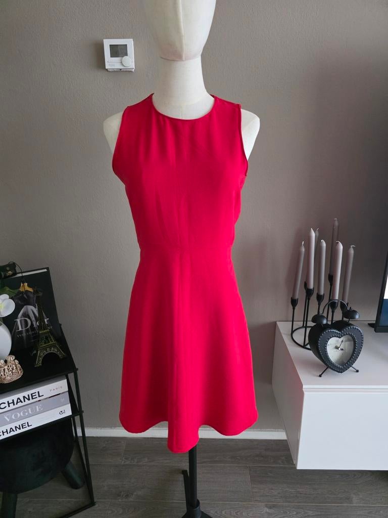 Mango rode jurk maat xs, Mango, Ophalen of Verzenden, Zo goed als nieuw, Maat 34 (XS) of kleiner