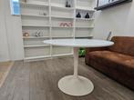 Ronde witte eettafel, 125 cm of meer, Rond, Zo goed als nieuw, Info@homefriesland.nl