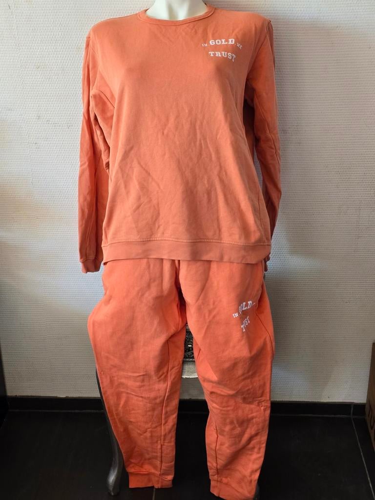 In Gold We Trust unisex trainingspak oranje maat L, Maat 42/44 (L), Oranje, Ophalen of Verzenden, In Gold We Trust
