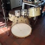 Vintage sonorus drumstel jaren 50 met Bongo's, Ophalen, Gebruikt, Drums of Percussie
