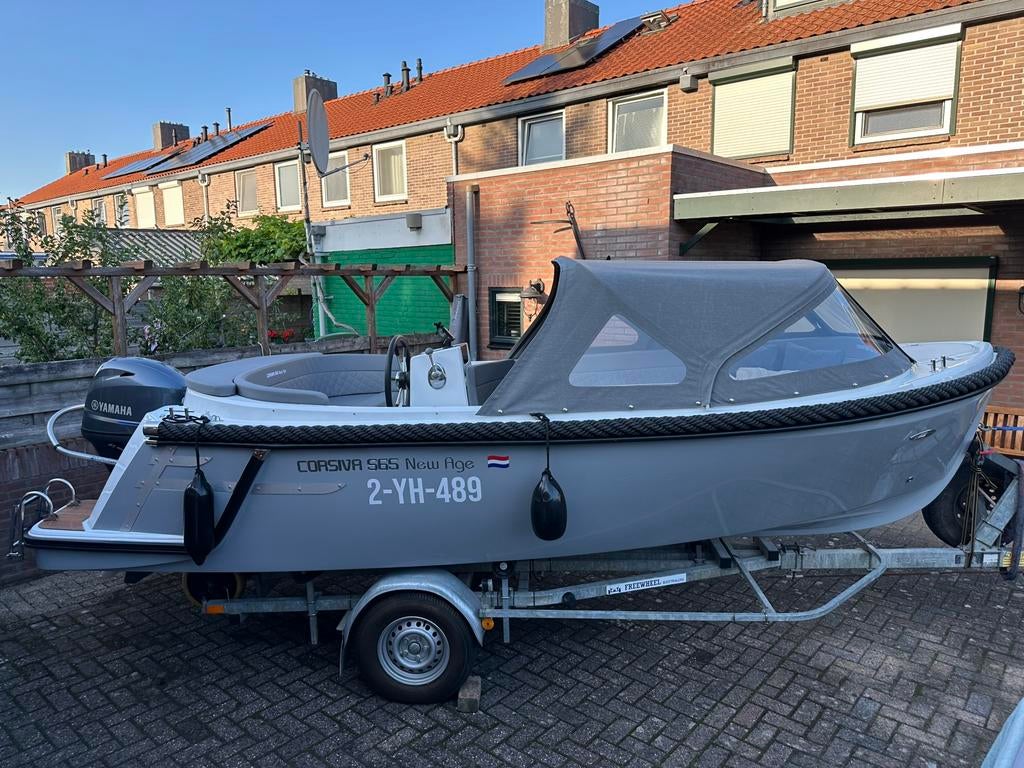 Corsiva 565 New Age met 60pk Yamaha, Watersport en Boten, Ophalen, Zo goed als nieuw, Snelvarend, 3 tot 6 meter