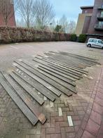 Hardhouten vlonderplanken 10 m2, Tuin en Terras, Terrasdelen en Vlonders, Ophalen of Verzenden, Zo goed als nieuw, Hout