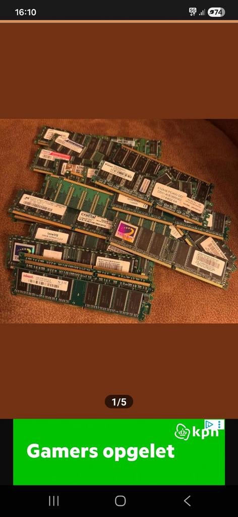 RAM Geheugen GEZOCHT 85 PER KILO - Diverse modules, Computers en Software, Ophalen of Verzenden, Desktop