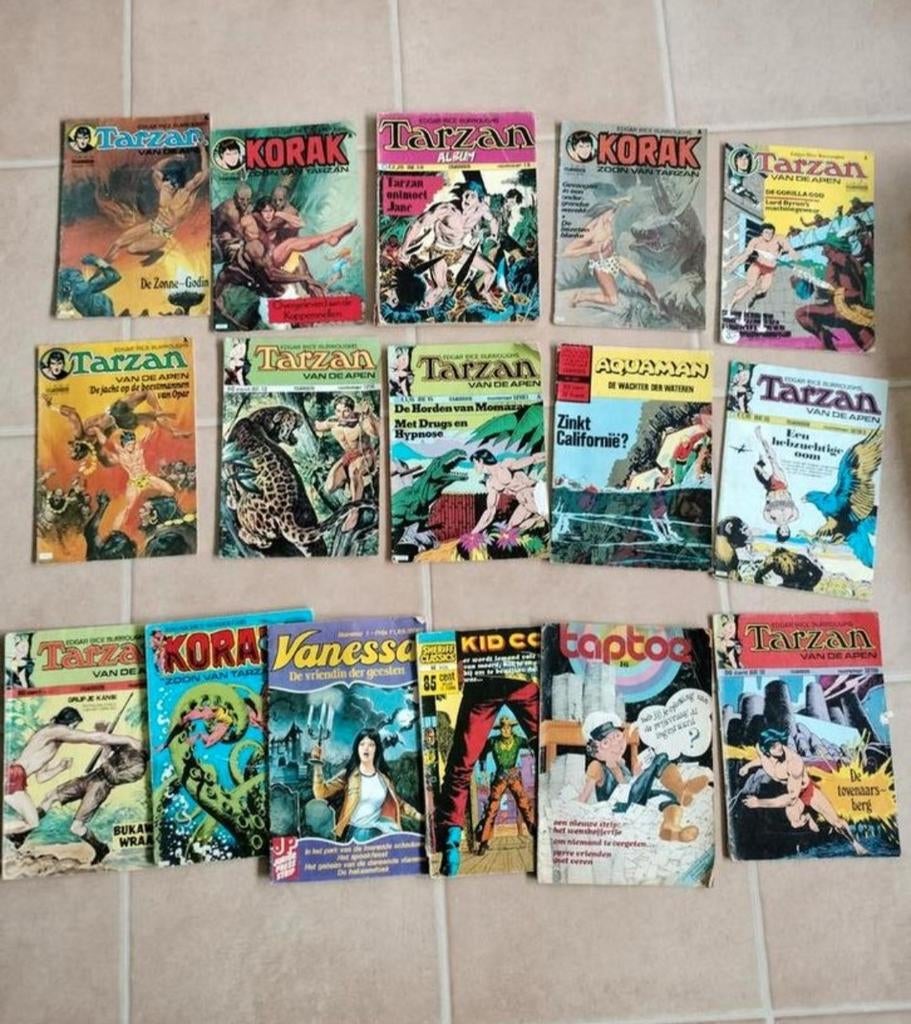 Tarzan & Korak en andere Stripboeken Collectie 16 stuks, Boeken, Strips | Comics, Meerdere comics, Ophalen of Verzenden, Gelezen