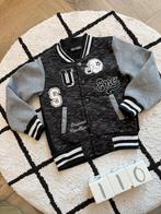 Heel goed zwart grijs Dany Kids bomber jack college jas 104, Dany Kids, Jongen of Meisje, Ophalen of Verzenden, Zo goed als nieuw